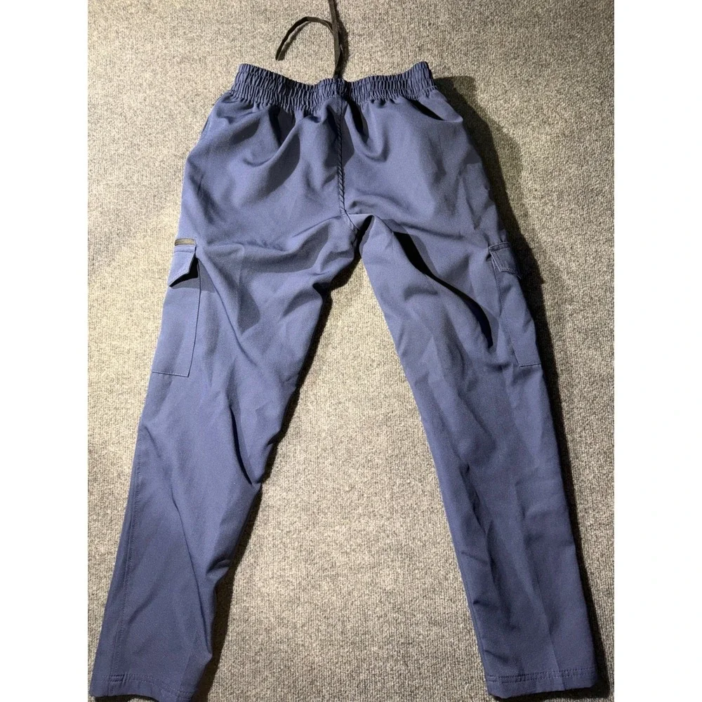 Leg3nd Discovery Mens Cargo Jogger Pants Navy Blue Elastic Waist Stretch Size M
